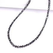 Raw black rondelle diamond beads uncut natural with smooth rondelle shape, ideal for artisan jewelry, handmade bracelets, and statement necklaces