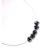 Natural black rondelle rough diamond beads uncut, raw with elegant dark tones, perfect for handcrafted necklaces, bracelets, and unique artisan jewelry designs