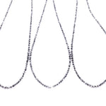 Natural black rondelle rough diamond beads uncut with soft, earthy tones, perfect for handmade jewelry, delicate bracelets, and unique artisan designs