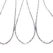 Natural black rondelle rough diamond beads uncut with soft, earthy tones, perfect for handmade jewelry, delicate bracelets, and unique artisan designs