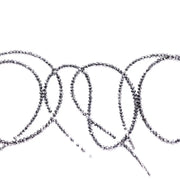 Natural black rondelle rough diamond beads uncut with soft, earthy tones, perfect for handmade jewelry, delicate bracelets, and unique artisan designs
