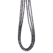 Natural black rondelle rough diamond beads uncut with soft, earthy tones, perfect for handmade jewelry, delicate bracelets, and unique artisan designs