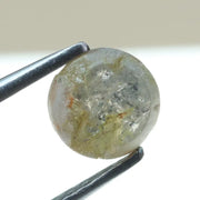 0.67 carat natural yellowish grey diamond round loose stone with subtle dual tone color