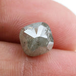 2.76 Ct cushion cut Grey natural diamond with brilliant sparkle and classic shape for luxury statement jewelry