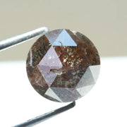 1.54 ct round rose cut diamond loose rustic diamond grey color diamond for  custom ring  