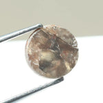 loose stone 1.60ct round rose cut diamond natural diamond brownish-grey diamond for fine jewelry 