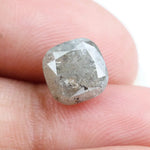2.76 Ct cushion cut Grey natural diamond with brilliant sparkle and classic shape for luxury statement jewelry