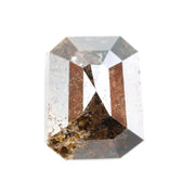 2.18 Ct brown natural emerald cut diamond with rich tone and elegant sparkle for premium engagement jewelry