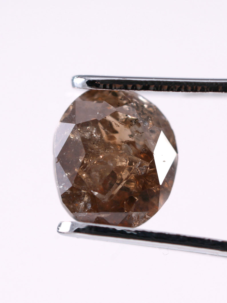 0.695 CT Oval Shape Brown Earth Mined Fancy Natural Diamond