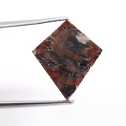 5.82 carat brown kite cut natural diamond loose stone with sharp geometric facets and warm earthy brilliance, ideal for custom engagement ring or bespoke fine jewelry design