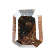 2.18 Ct brown natural emerald cut diamond with rich tone and elegant sparkle for premium engagement jewelry