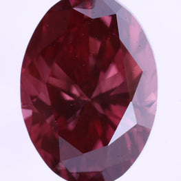 1.02 Carat Fancy Vivid Pink Oval Lab Grown Diamond