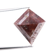 5.82 carat brown kite cut natural diamond loose stone with sharp geometric facets and warm earthy brilliance, ideal for custom engagement ring or bespoke fine jewelry design