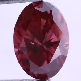 1.02 Carat Fancy Vivid Pink Oval Lab Grown Diamond