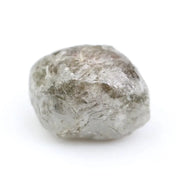 Natural raw diamond ring with rough diamond centerpiece.