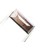 brown colour baguette diamond cross baguette diamond drop earrings