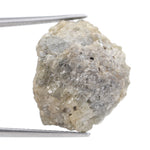 grey color transparent diamonds and uncut diamond earrings