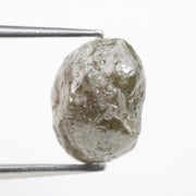 Natural raw diamond ring with rough diamond centerpiece.