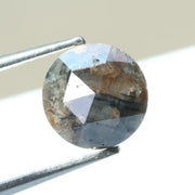 1.53ct black - brown colored diamond round brilliant cut diamond loose stone use for custom jewelry 