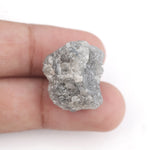 grey color uncut diamond engagement ring