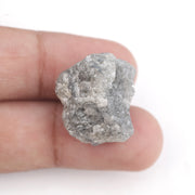 grey color uncut diamond engagement ring