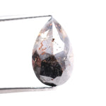 4.04 Ct brownish gray pear cut natural diamond loose uncut stone for custom jewelry and engagement rings