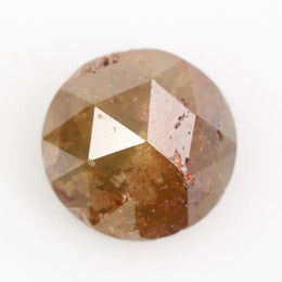 natural round shaped diamond 1.16ct brownish-yellow colored diamond use for jewelry loose stone 