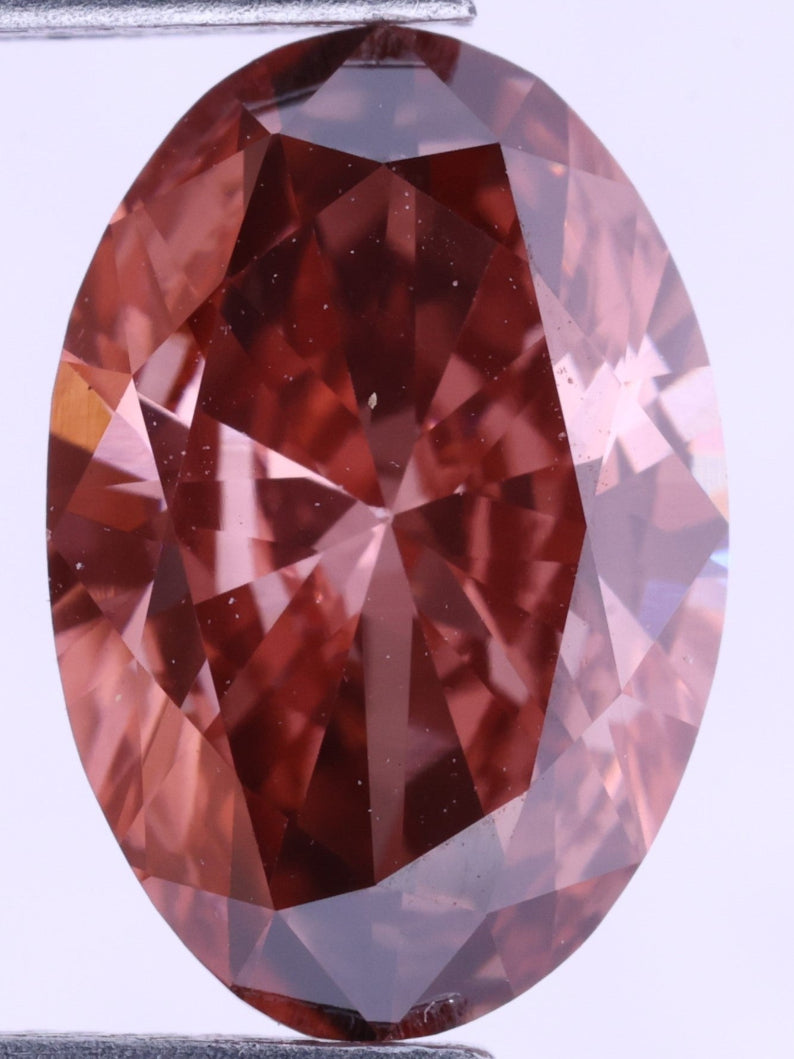 1.71 Carat Fancy Color Oval Shape Lab Grown Diamond