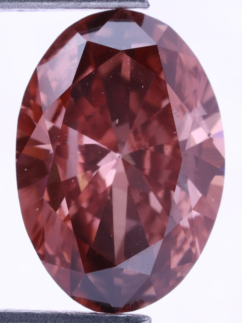 1.71 Carat Fancy Color Oval Shape Lab Grown Diamond