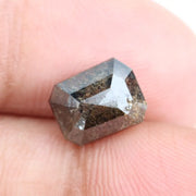 2.18 Ct brown natural emerald cut diamond with rich tone and elegant sparkle for premium engagement jewelry