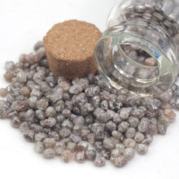 grey brown color uncut diamond 