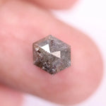 1.93 Ct natural brown diamond hexagon cut diamond, loose pear diamond, loose pink diamonds, december birthstone, july birthstone, loose raw diamonds.