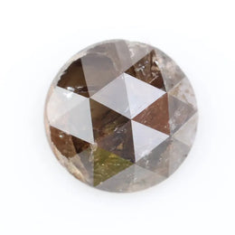 loose stone 1.60ct round rose cut diamond natural diamond brownish-grey diamond for fine jewelry 