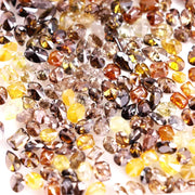 Natural brilliant and rose cut diamond lot with mixed shape rustic fancy loose diamonds ideal for custom jewelry making and gemstone collectors.
