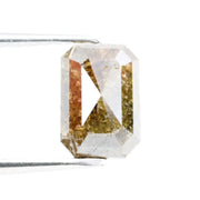 1.92 Ct emerald cut brown natural diamond with warm tone and sleek brilliance for timeless elegant jewelry
