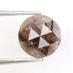 loose stone 1.60ct round rose cut diamond natural diamond brownish-grey diamond for fine jewelry 
