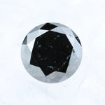 1.16 Carat Natural Black Diamond Round Cut Loose Gemstone, Ideal for Engagement Rings and Custom Jewelry