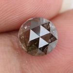 loose stone 1.60ct round rose cut diamond natural diamond brownish-grey diamond for fine jewelry 