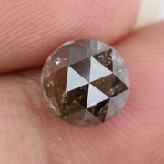 loose stone 1.60ct round rose cut diamond natural diamond brownish-grey diamond for fine jewelry 