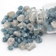 blue grey rough diamond loose uncut diamond lot