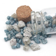 blue grey rough diamond loose uncut diamond lot