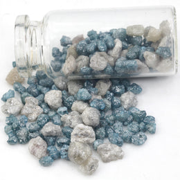 blue grey rough diamond loose uncut diamond lot