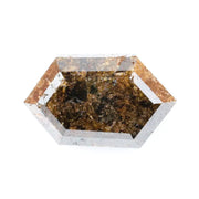 3.85 Ct hexagon cut grey brown natural diamond with geometric shape and rich tones for iconic fine jewelry