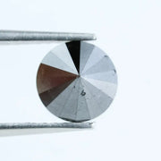 1.16 Carat Natural Black Diamond Round Cut Loose Gemstone, Ideal for Engagement Rings and Custom Jewelry
