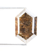 3.85 Ct hexagon cut grey brown natural diamond with geometric shape and rich tones for iconic fine jewelry