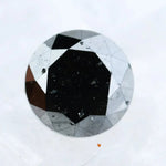 1.05 Ct Natural Black Diamond Round Cut Loose Gemstone for Rings, Pendants, and Custom Designer Jewelry
