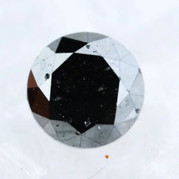 1.05 Ct Natural Black Diamond Round Cut Loose Gemstone for Rings, Pendants, and Custom Designer Jewelry