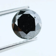 1.05 Ct Natural Black Diamond Round Cut Loose Gemstone for Rings, Pendants, and Custom Designer Jewelry