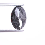 Grey oval cut rustic 2.48 Ct natural diamond – raw natural diamond, oval cut diamond, vs1 natural diamond.