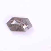 hexagon cut natural diamond, grey diamond, light grey diamond, icy grey tone, salt and pepper wedding band, and rare grey engagement ring jewelry.